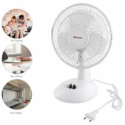 Вентилятор DOMOTEC MS-1624 White / Настільний вентилятор 2 швидкості 23 Вт - мініатюра 2