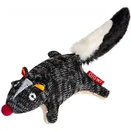 Іграшка для собак GiGwi Plush Скунс із пищалкою, 9 см (75386)