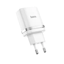 Зарядний пристрій Hoco C12Q USB QC 18W білий