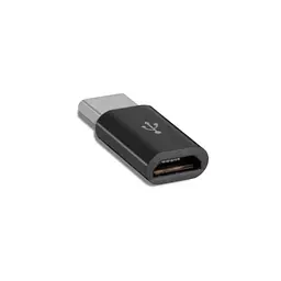 Перехідник Type-C to Micro USB Lapara (LA-Type-C-MicroUSB-adaptor black) - мініатюра 2