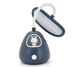Гибкая настольная лампа Voltronic Rabbit Dark Blue с органайзером, 3 режима, 4,2V 300mAh