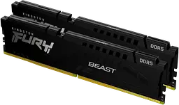 Оперативна пам'ять Kingston Fury 32GB (2x16GB) DDR5 6000MHz Beast Black (KF560C36BBE2K2-32) - мініатюра 2