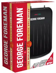 Гриль George Foreman 25800-56 Fit Grill Small 760 Вт антипригарне покриття піддон для жиру чорний (25800-56) - мініатюра 13
