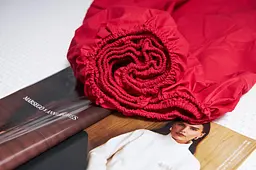 Простирадло на резинці Moon&Star Cherry Red Бязь Gold Люкс 200х200х20 см - мініатюра 2