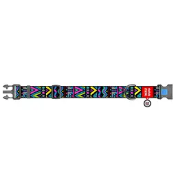 Нашийник для собак Waudog Nylon з QR паспортом, Інді, пластиковий фастекс, XXL, 46-70х3,5 см - мініатюра 2