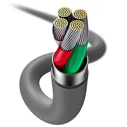 Кабель Baseus Jelly Liquid Silica Gel Fast Charging Cable USB to Lightning 2.4A 1.2m CAGD000001 Black - мініатюра 5