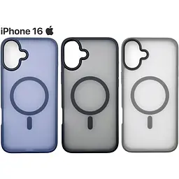 Чохол-накладка BeCover Metal Buttons Case (MagSafe) для Apple iPhone 16 Gray (712092) - мініатюра 6