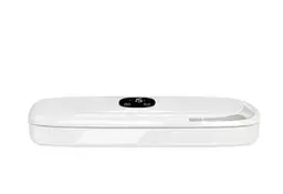 Вакуумний пакувальник Vacuum Sealer харчових продуктів із дисплеєм, що працює від мережі 90 Вт Білий