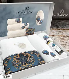 Подарунковий набір рушників з парфумами La Maison 30х50см+50х90см+70х140см pbe0047342 - мініатюра 2