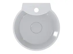 Умивальник Miraggio SMART (0000240) Miramarble, Глянцевий, Підвісний, Білий - мініатюра 4