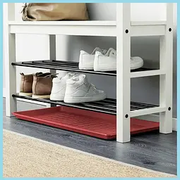 Коврик для взуття IKEA 71×35 см практичний захист підлоги від бруду та вологи червоний - мініатюра 4