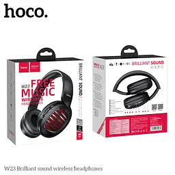 Навушники бездротові Hoco W23 Brilliant Sound Bluetooth стерео гарнітура чорна - мініатюра 4
