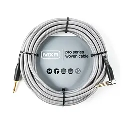 Инструментальный кабель Jack 6,3- Jack 6,3 7.2м Dunlop DCIW24R MXR Pro Series Woven Silver - мініатюра 1