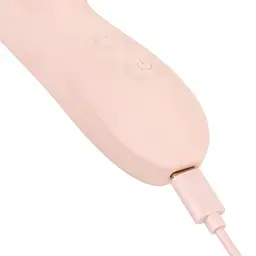 Вібратор-кролик із пульсацією Good Vibes Only - SHAI Thrusting Vibrator Soft Silicone - Pink, 3 мотори - мініатюра 6