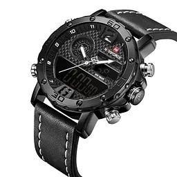 Наручний годинник чоловічий Naviforce Next NF9134 Black-White-Black, NF9134 B/W/B (15221) - мініатюра 2