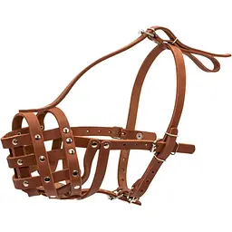 Намордник Collar твердий №6, 38 см, ротвейлер великий, коричневий