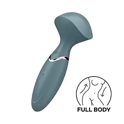 Вібромасажер Satisfyer Mini Wand-er Grey - мініатюра 1