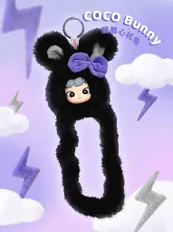 Колекційна м'яка іграшка з кільцем Tangle x Cimmy Fluffy Bunny Coco (HWTANGLE01S01-BC06) - мініатюра 2