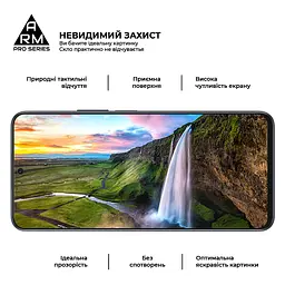 Захисне скло на Honor X8a з олеофобним покриттям, Pro, повне проклеювання, антистатичний і пиловідштовхуючий шар, 9H, самоклеючеся, 2.5D, на весь екран, антистатичний клей, ArmorStandart (ARM69379) - мініатюра 4