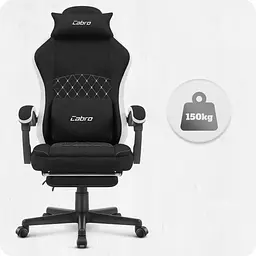 Крісло Cabro C503 Black-White (тканина) - мініатюра 7