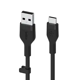 Кабель Belkin USB-A > USB-C заряджання/синхронізації 3м, 15Вт, Type-C, силіконовий з кліпсою, чорний teh0013621 - мініатюра 10
