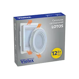 Світильник LED даунлайт Violux LOTOS 12W 5000K квадрат IP20 (110031) - мініатюра 7