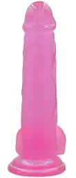 Фалоімітатор Jelly Studs Large 20 см рожевий - мініатюра 4