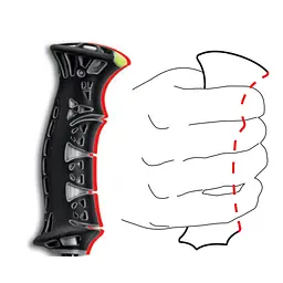 Лижні палиці Gabel HS-R 130 см Black/Red (7009150091300) - мініатюра 5