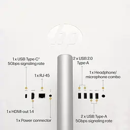 Моноблок HP All-in-One 27-cr1010ua Shell White (AE0Q1EA) [149165] - мініатюра 5