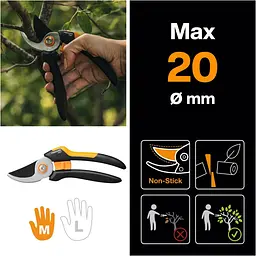 Площинний секатор Fiskars Solid P321 (1057162) - мініатюра 2