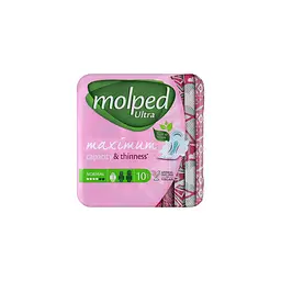 Гігієнічні прокладки Molped Ultra normal deo floral 4 краплі 10 шт.