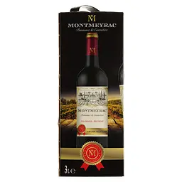 Вино Montmeyrac red dry, червоне, сухе, 3 л - мініатюра 3
