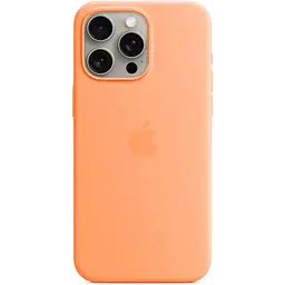 Чохол Silicone Case with MagSafe для Apple iPhone 15 Pro Max Orange Sorbet AAA [93258]