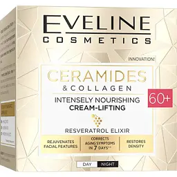 Інтенсивно живильний крем-ліфтинг Eveline Ceramides & Collagen 60+ 50 мл - мініатюра 2