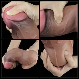 Реалістичний фалоімітатор LoveToy Nature Cock 18.2 см коричневий - мініатюра 9