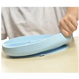 Тарілка секційна MinikOiOi Portions Mineral Blue, на присосці, силіконова (101050003) - мініатюра 2