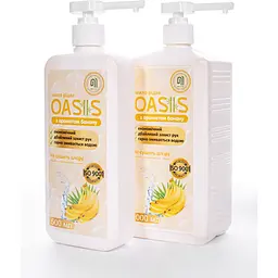 Мило рідке Nata-Oasis з ароматом банана, з дозатором, 1000 мл - мініатюра 4