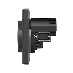 Розетка одинарна із заземленням USB-A+C 20W вугільно-чорна VIDEX NOTA (VF-NT-SK1GUC-BL) VIDEX (28884-000) - мініатюра 3