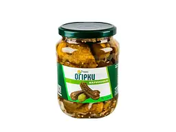Огірки мариновані Домашні продукти 370мл