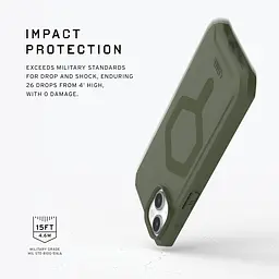 Оригінальний протиударний чохол UAG Essential Armor MagSafe для Iphone 15/14/13 Olive Drab 114288117272 - мініатюра 11