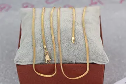 Ланцюг Xuping Jewelry снейк із смужкою посередині 45 см 2 мм золотистий - мініатюра 2