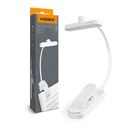 LED світильник акумуляторний для читання Videx VL-NL134W White (29268-000)