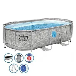 Басейн каркасний Bestway 56716 (549-274-122 см), 13430 л - мініатюра 3