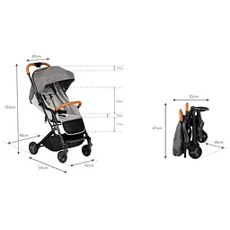Прогулянкова коляска Kidwell Mavero Black/Brown - мініатюра 7