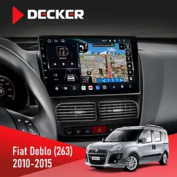 Штатна магнітола Fiat Doblo (263) 2010-2015 Decker D10-011 4x64, DSP, 4G, 360 Decker (НФ-00008708)