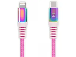 Кабель REAL-EL USB Type-C to Lightning 1m MFI Rainbow (EL123500054) - мініатюра 6