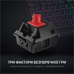 Клавіатура GamePro MK80R Red Switch RGB USB Black [111028] - мініатюра 6