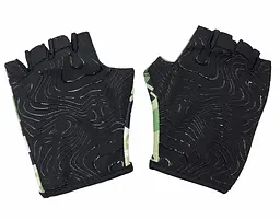 Велорукавиці дитячі West Biking YP0211248 з короткими пальцями M (5-6 р) камуфляж Black-Green (G0001835) - мініатюра 2