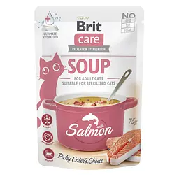 Вологий корм Суп для котів Brit Care Soup with Salmon з лососем 75 г (арт.101153/569212)