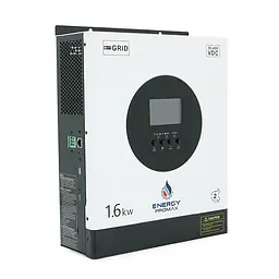 Гібридний інвертор ENERGY PROMAX VM II-1600W-12V, 2000VA/1600W, 12V, струм заряду 16-80А, MPPT 80А, 290*367*111мм, 6,4 кг